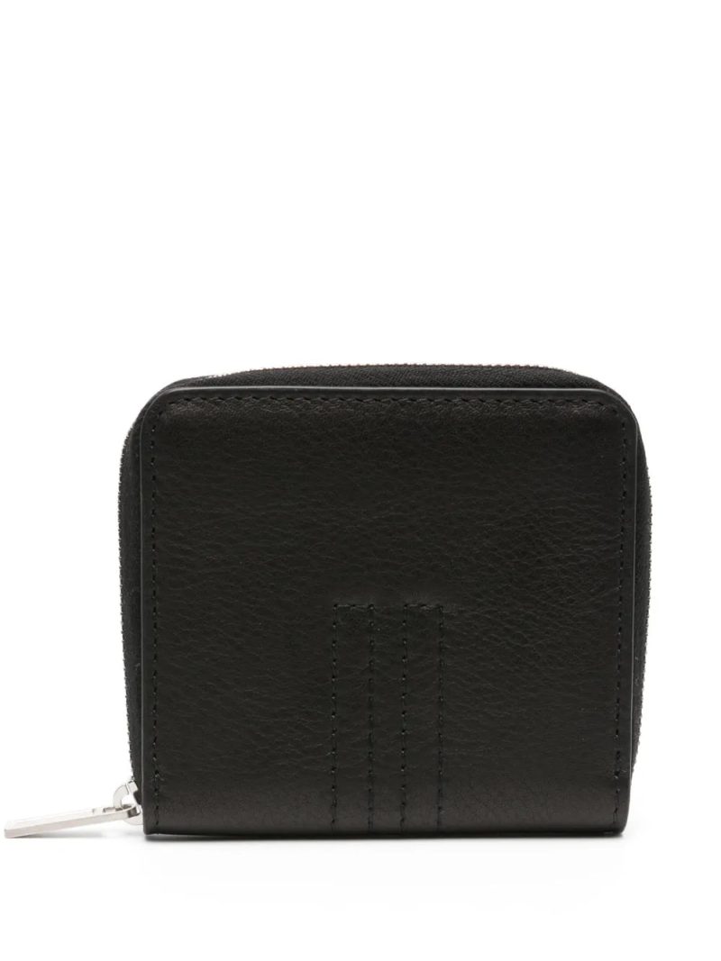 Rick Owens  tonal-stitching leather wallet