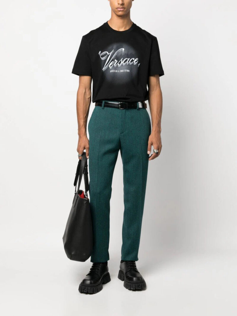 Versace logo-print cotton T-shirt