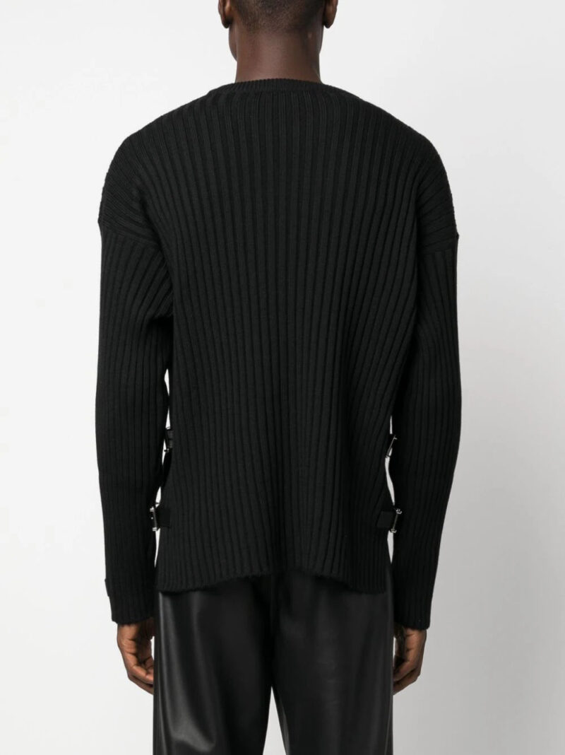 Versace  side-slit ribbed jumper