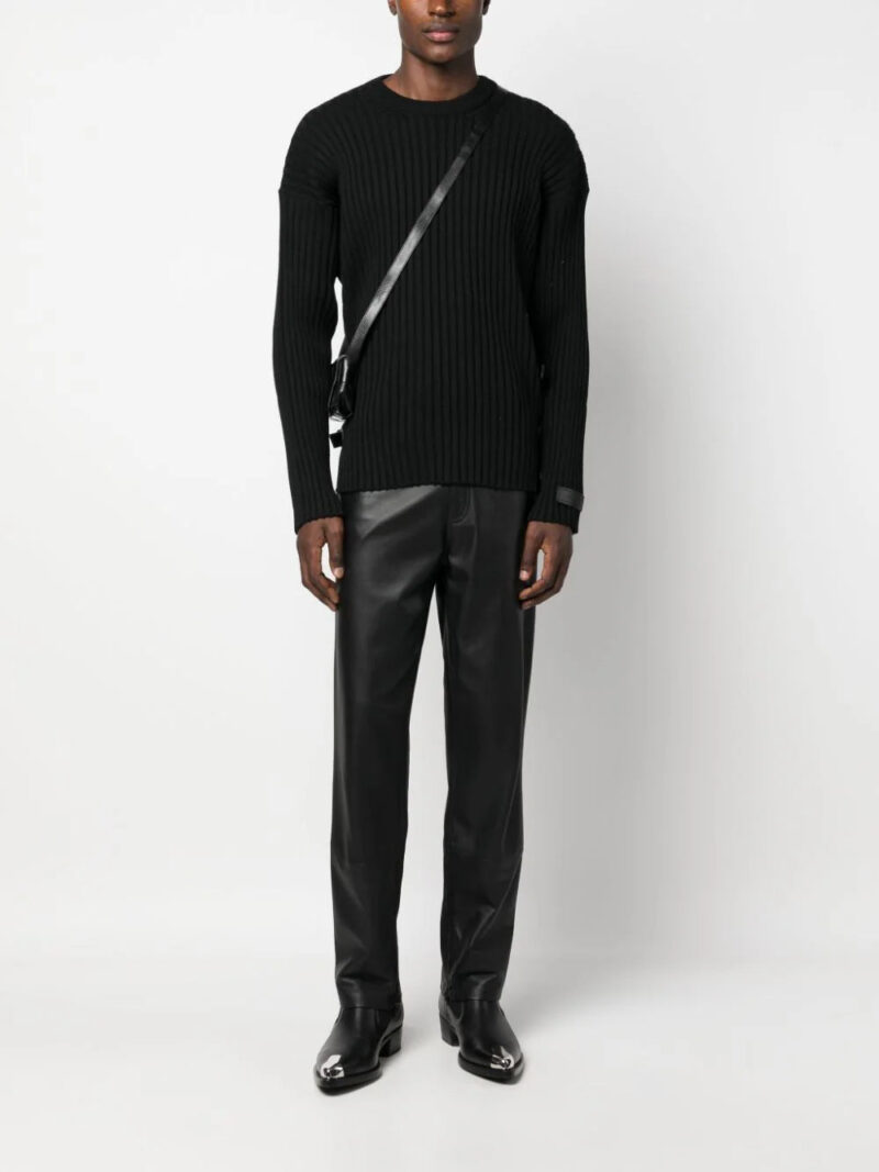 Versace  side-slit ribbed jumper