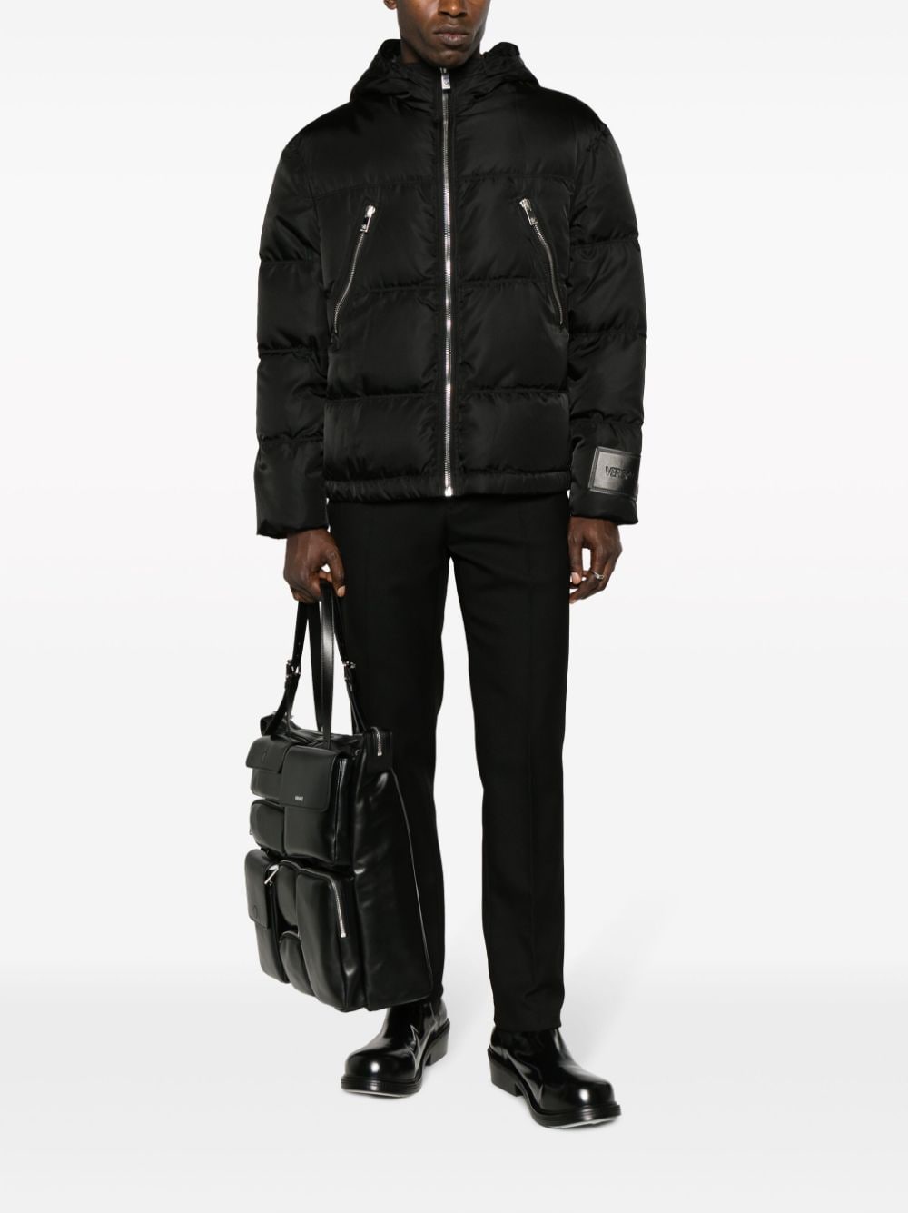 Versace zip-detail puffer jacket - Image 4