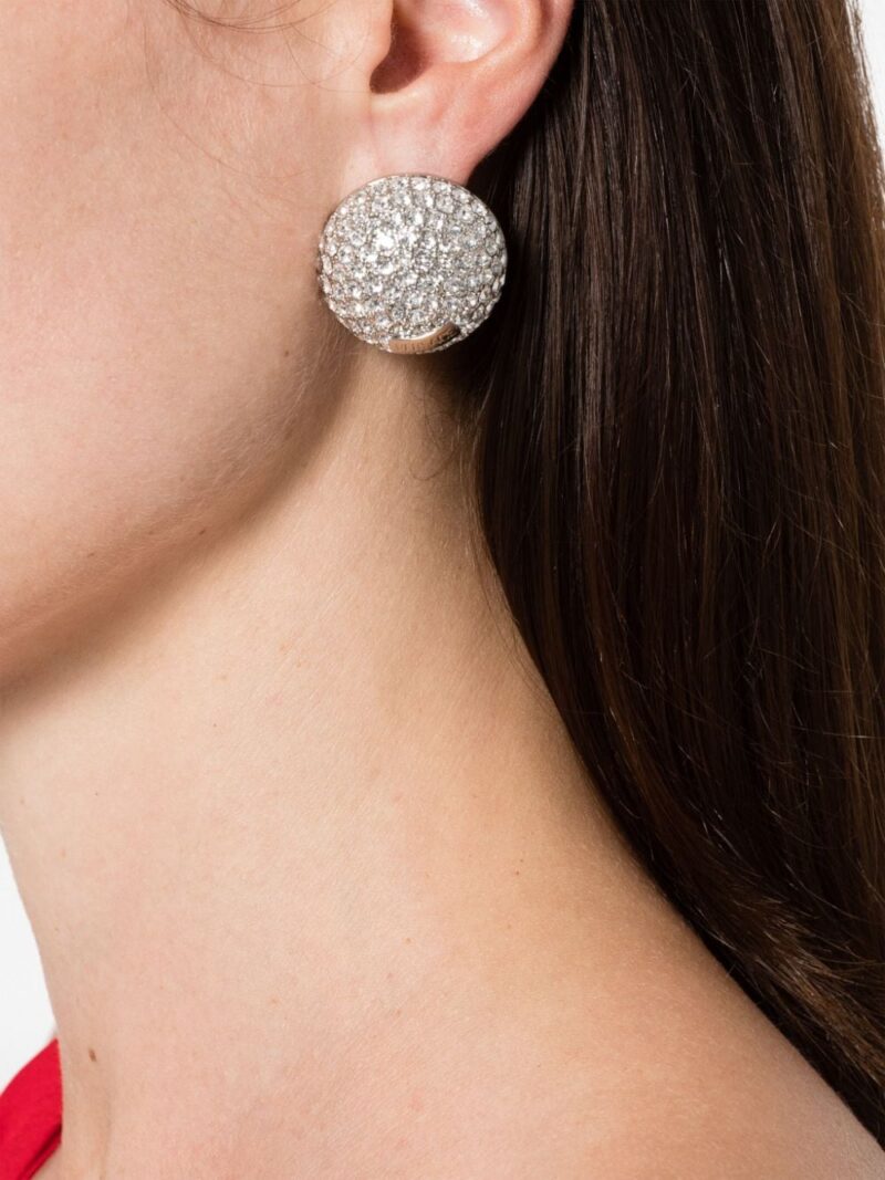 Versace  Sphere crystal earrings