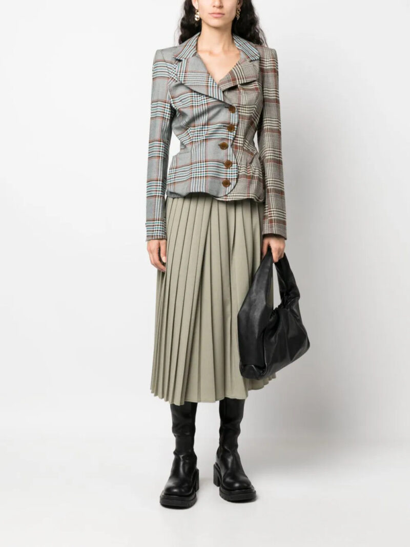 Vivienne Westwood asymmetric panelled tweed jacket