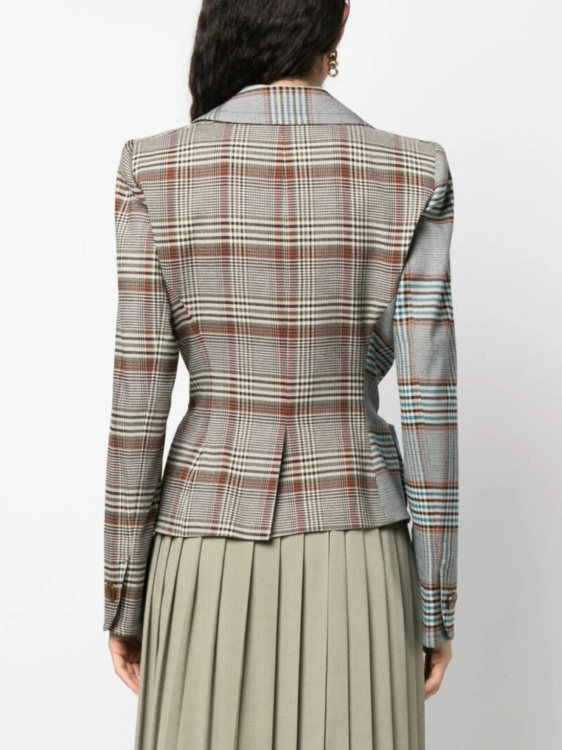 Vivienne Westwood asymmetric panelled tweed jacket