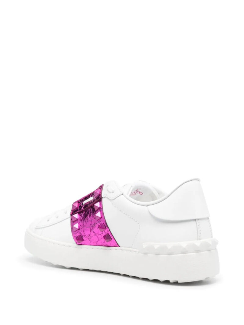 Valentino Garavani  Rockstud metallic-detail sneakers
