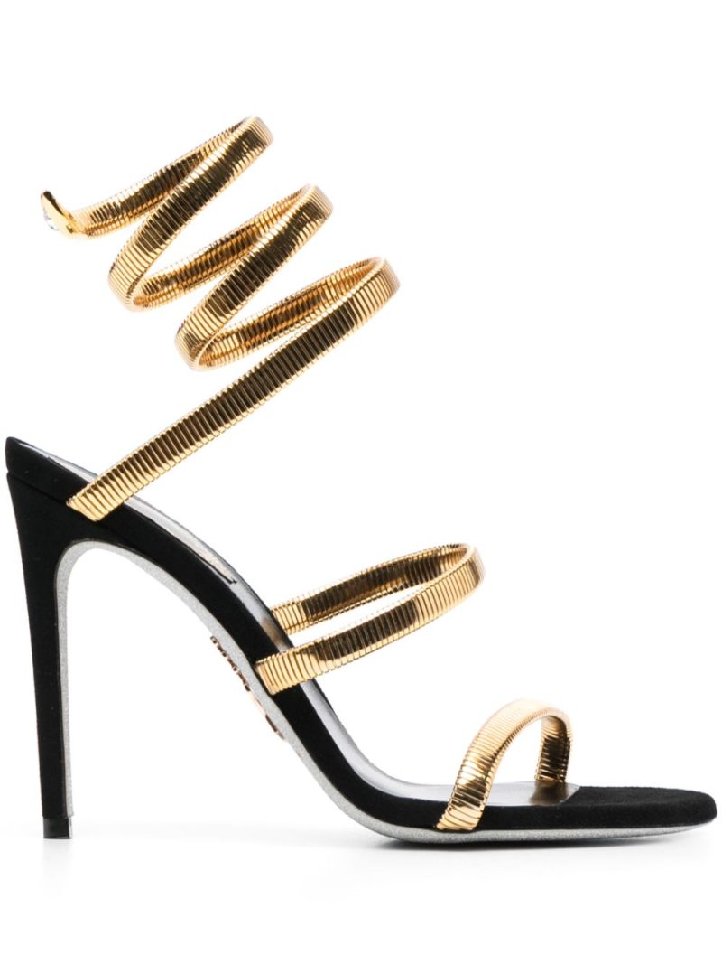 René Caovilla  Juniper 110mm coiled-strap suede sandals