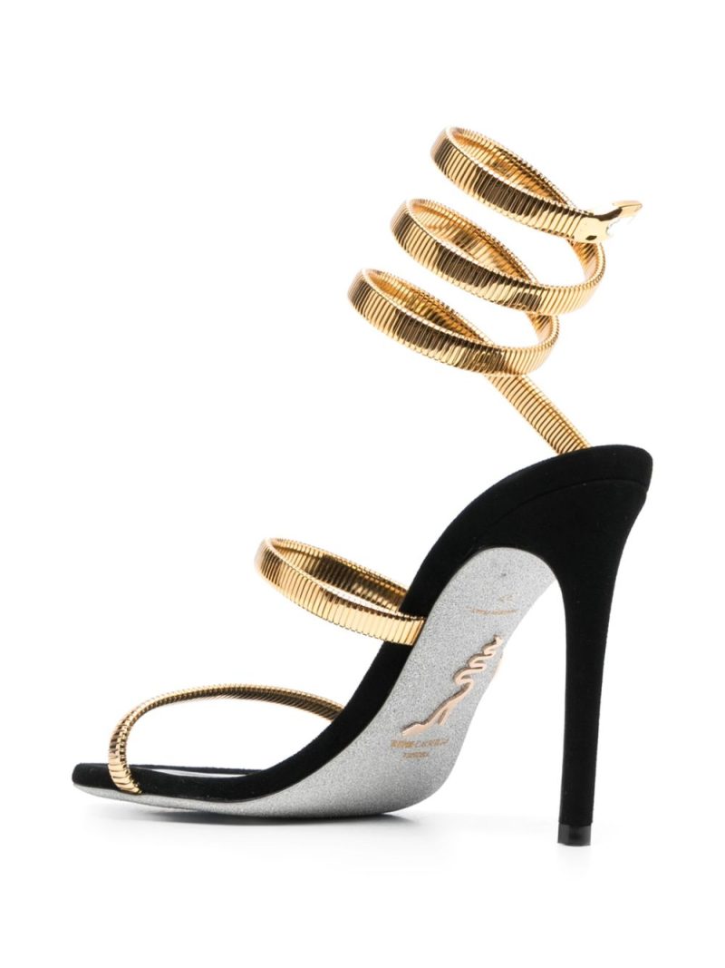 René Caovilla  Juniper 110mm coiled-strap suede sandals