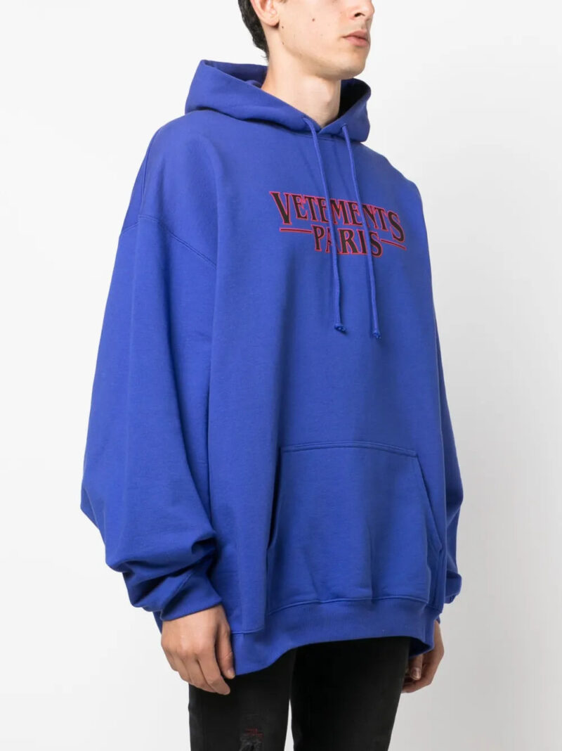 VETEMENTS  logo-print cotton hoodie