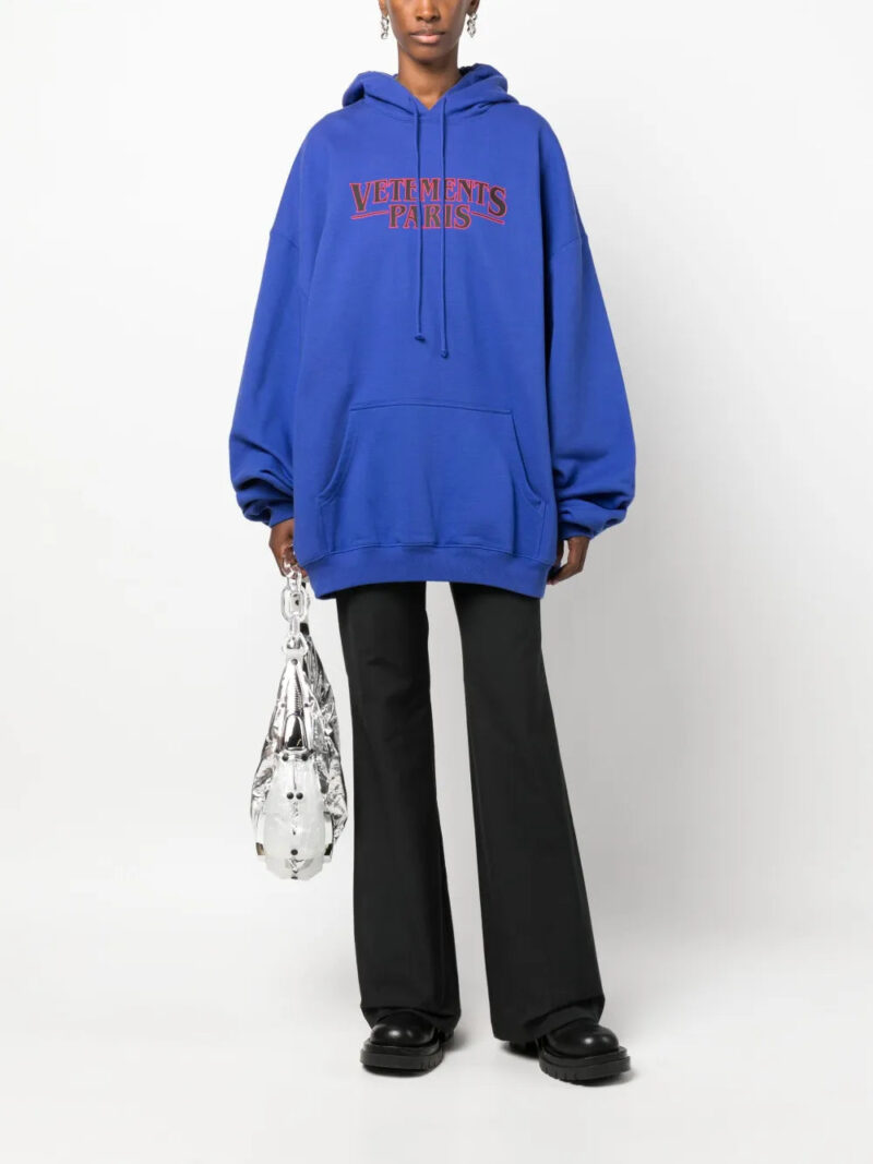 VETEMENTS  logo-print cotton hoodie