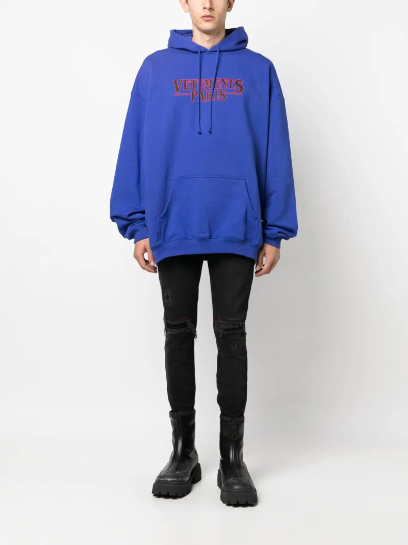 VETEMENTS  logo-print cotton hoodie