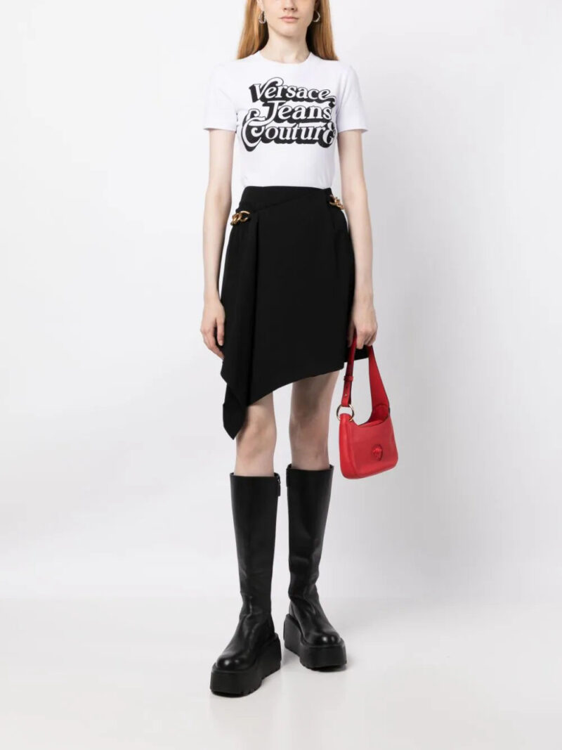 Versace  rhinestone-embellished logo-print T-shirt