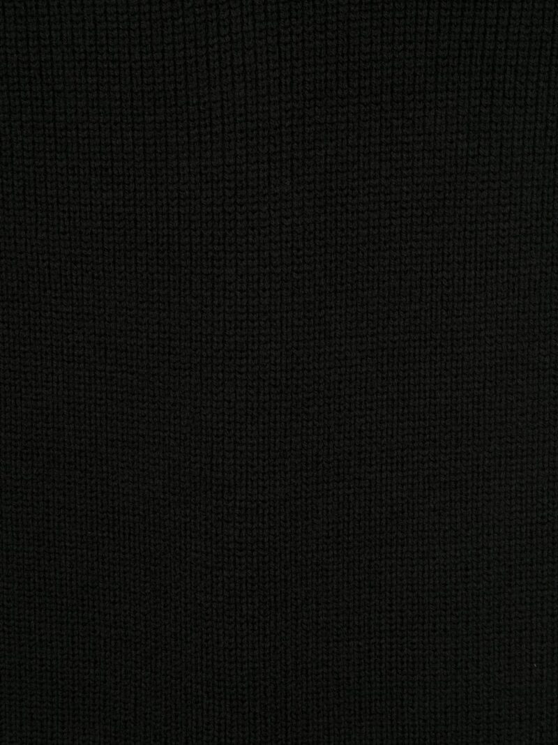 Versace  logo-patch wool scarf