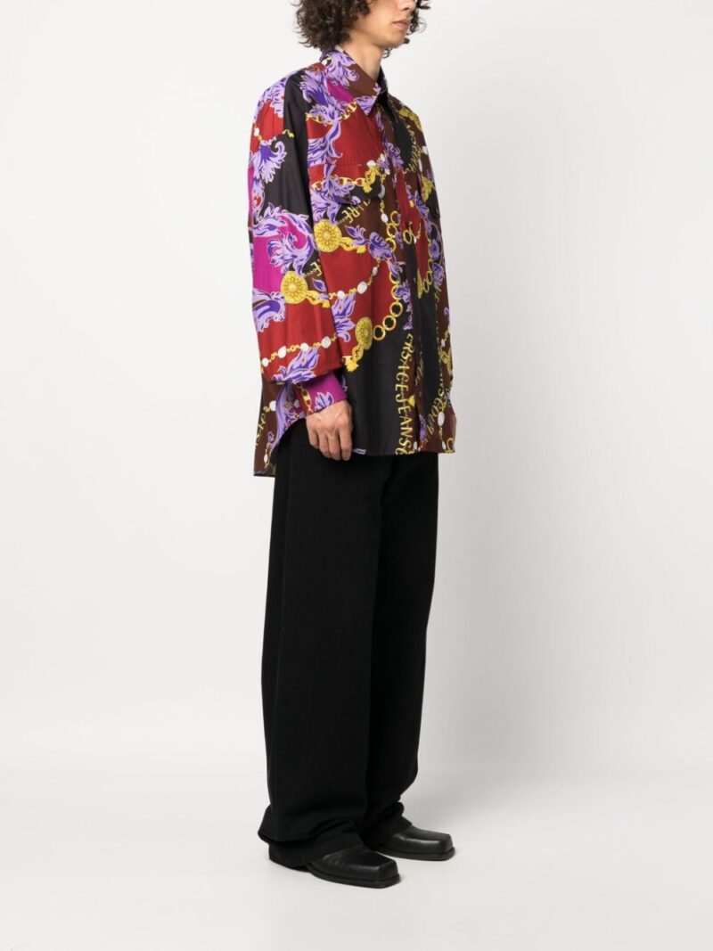 Versace Jeans Couture Chain Couture-print cotton shirt