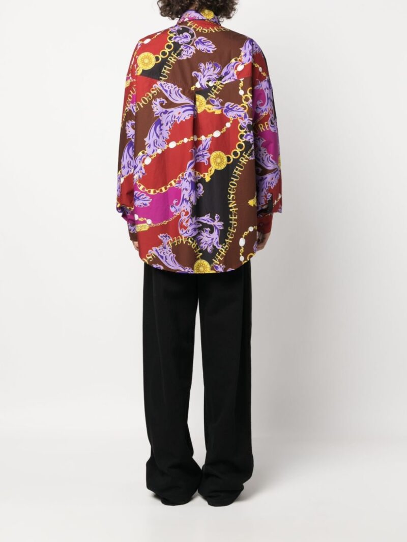 Versace Jeans Couture Chain Couture-print cotton shirt