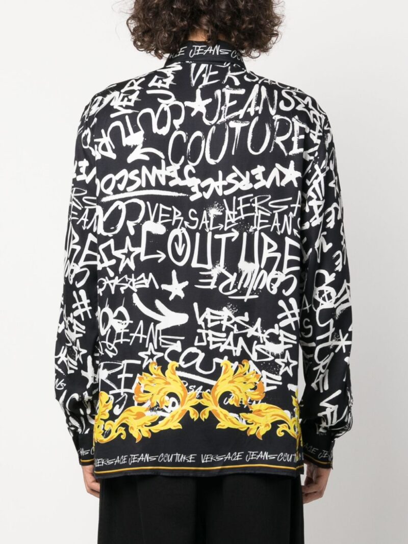 Versace Jeans Couture logo-print long-sleeve shirt