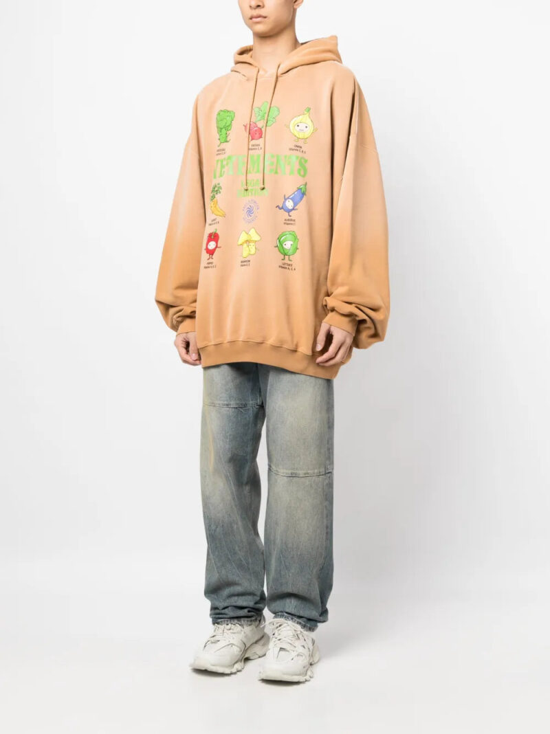 VETEMENTS  Vegan Logo drawstring hoodie