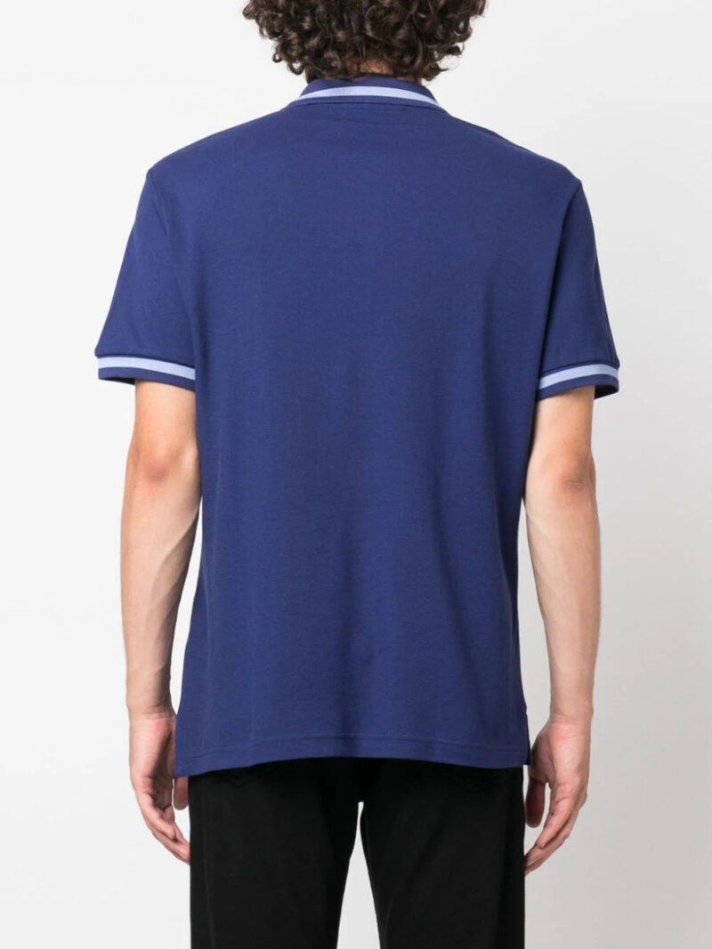 Versace Jeans Couture logo-embroidered cotton polo shirt
