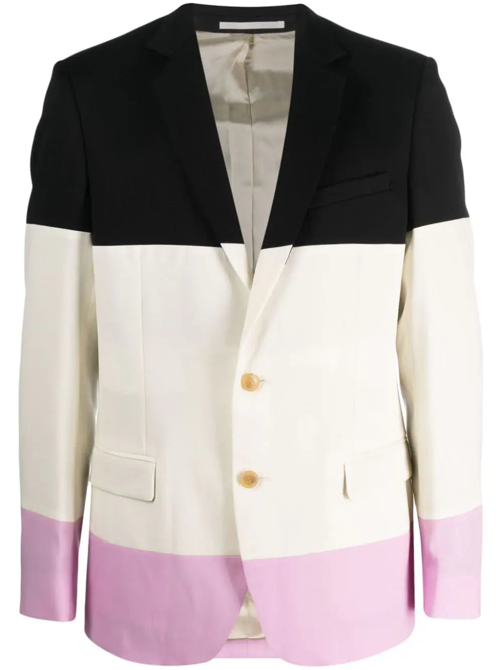 Walter Van Beirendonck Sharp colour-block blazer