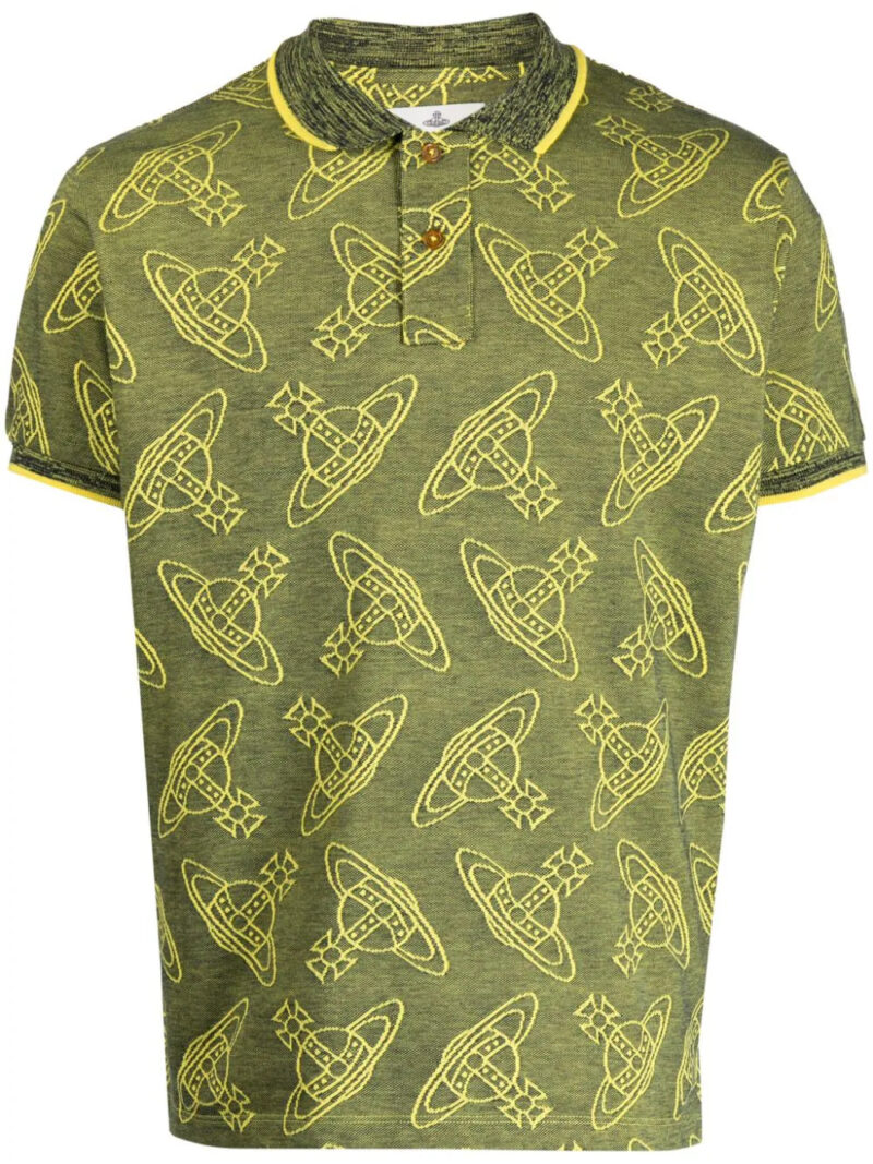 Vivienne Westwood  logo-jacquard cotton polo shirt
