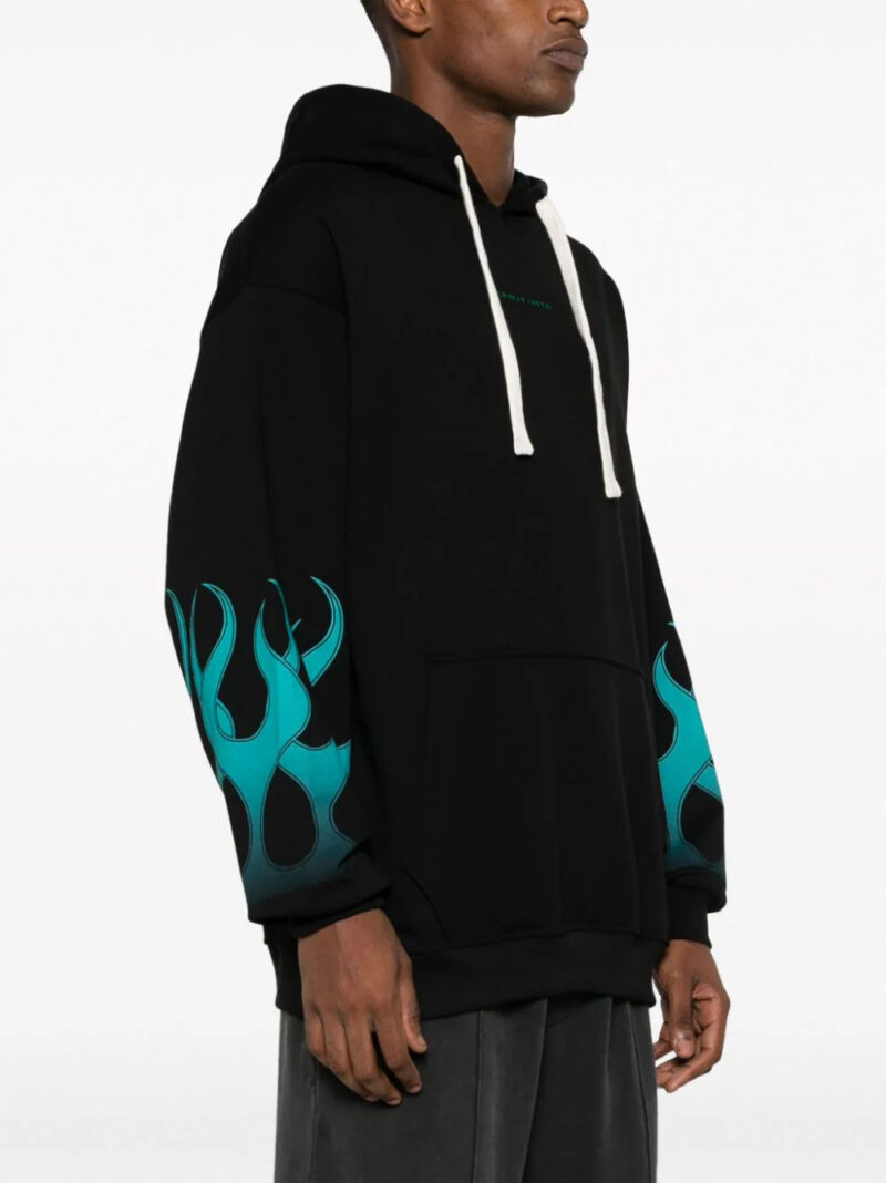 Vision Of Super  flame-print cotton hoodie