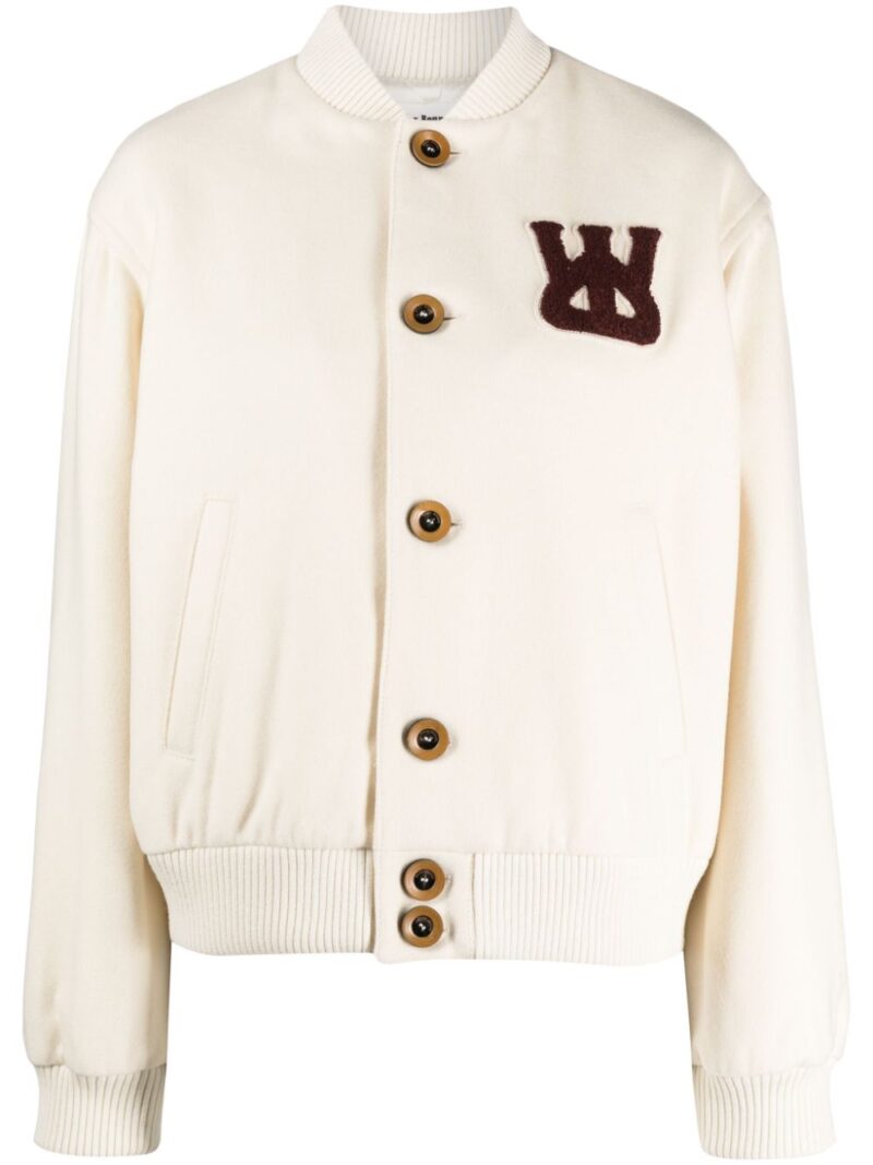 Wales Bonner  logo-appliqué bomber jacket