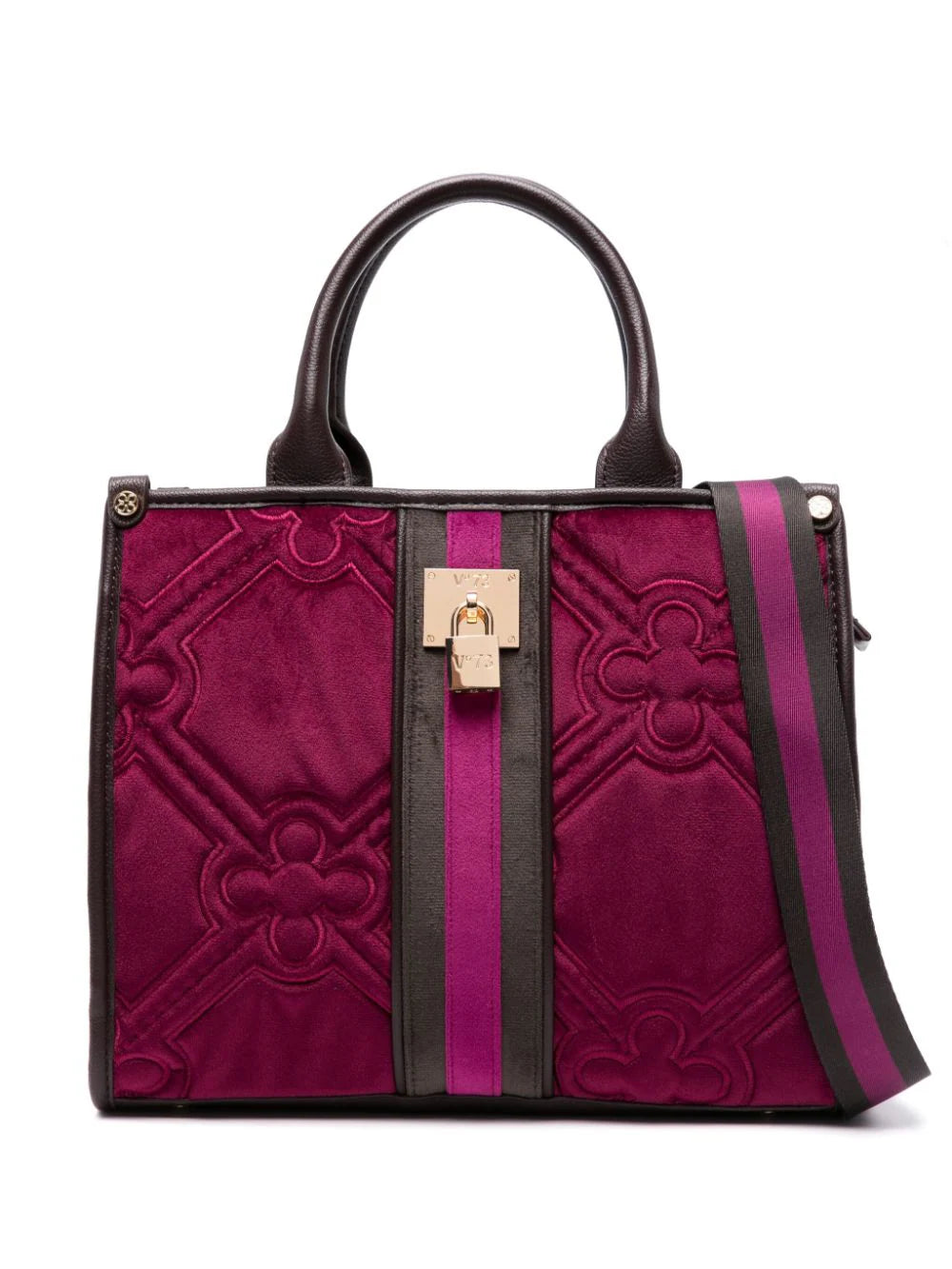 V°73 Iris matelassé tote bag