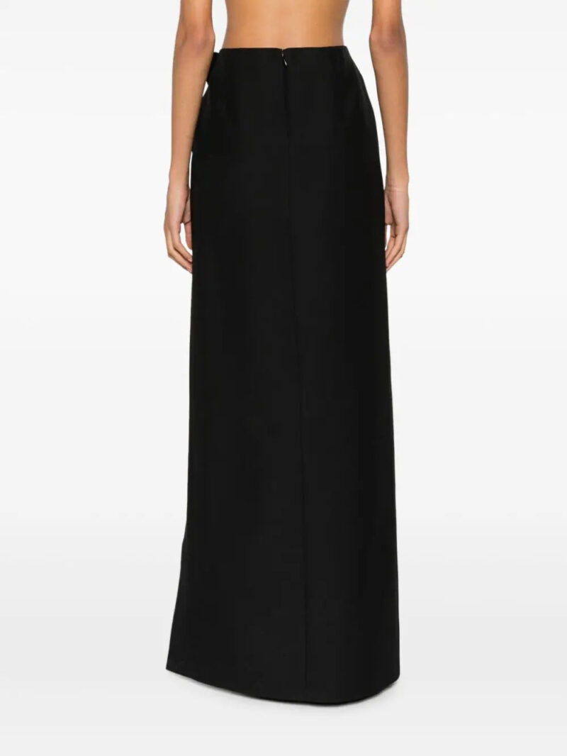 Valentino Garavani  bow-detail crepe maxi skirt