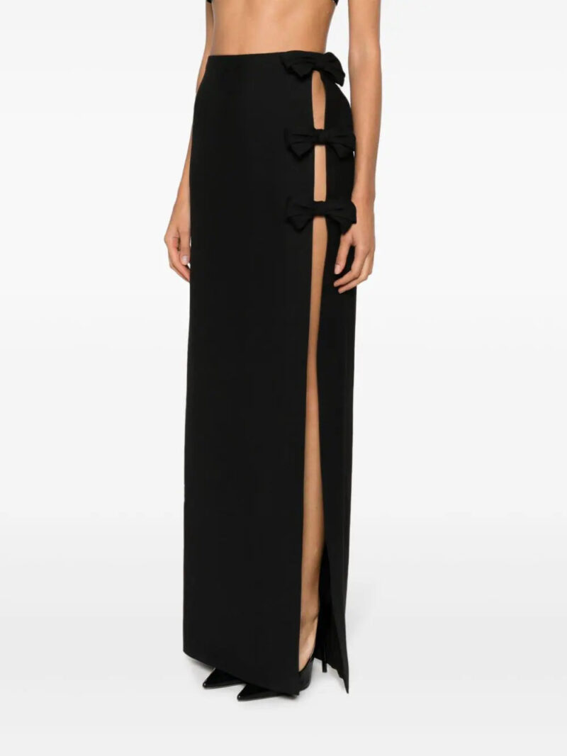 Valentino Garavani  bow-detail crepe maxi skirt