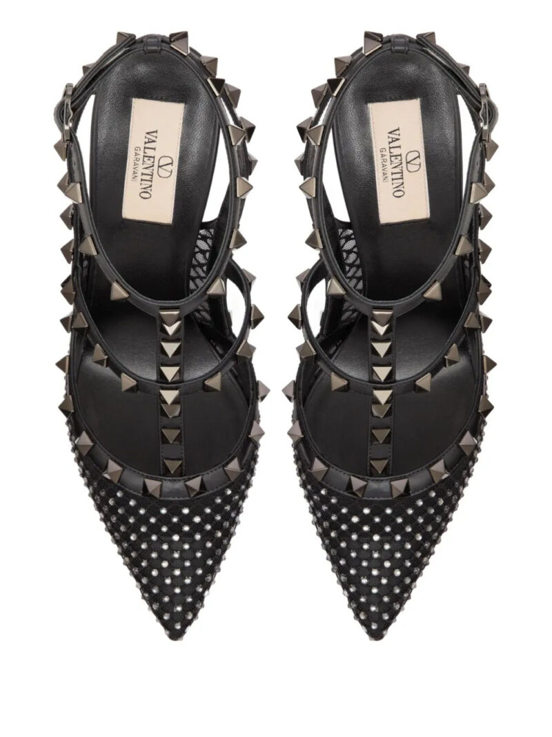 Valentino Garavani  100mm Rockstud mesh pumps