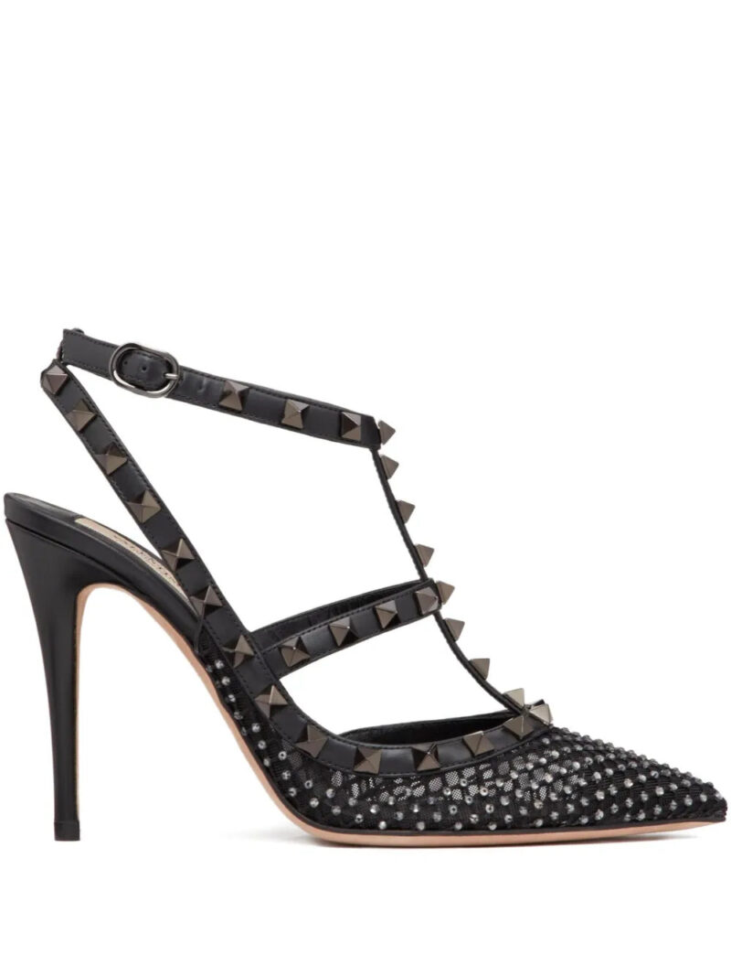 Valentino Garavani  100mm Rockstud mesh pumps