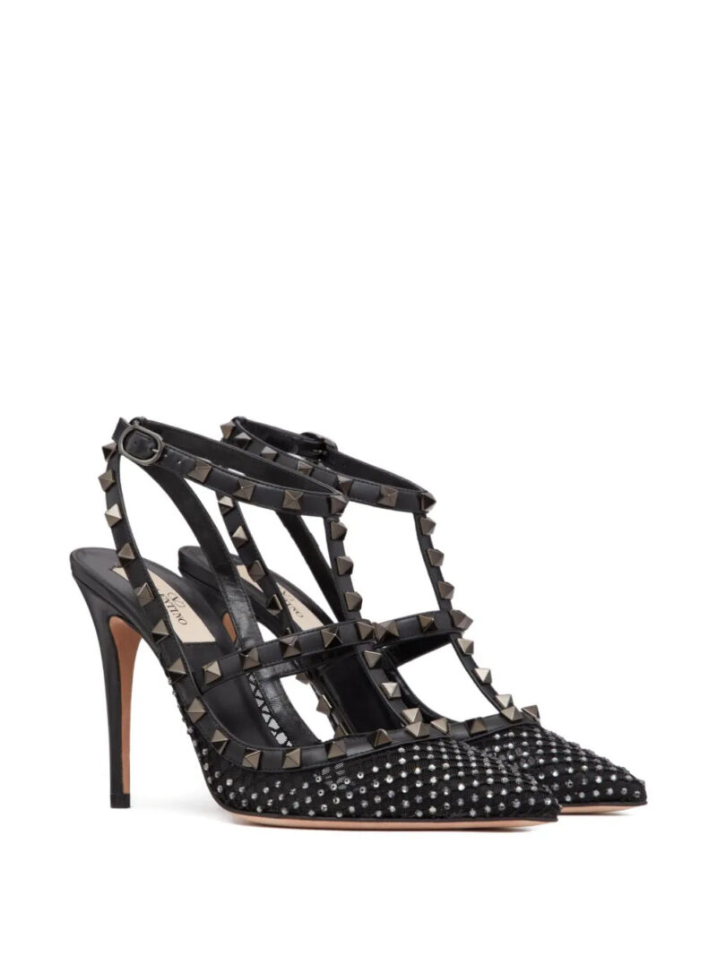 Valentino Garavani  100mm Rockstud mesh pumps