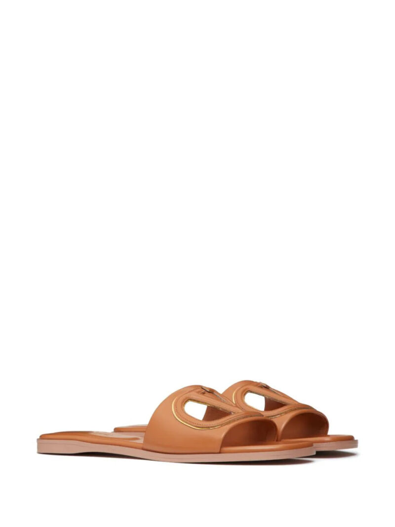 Valentino Garavani  VLogo Signature flat leather sandals