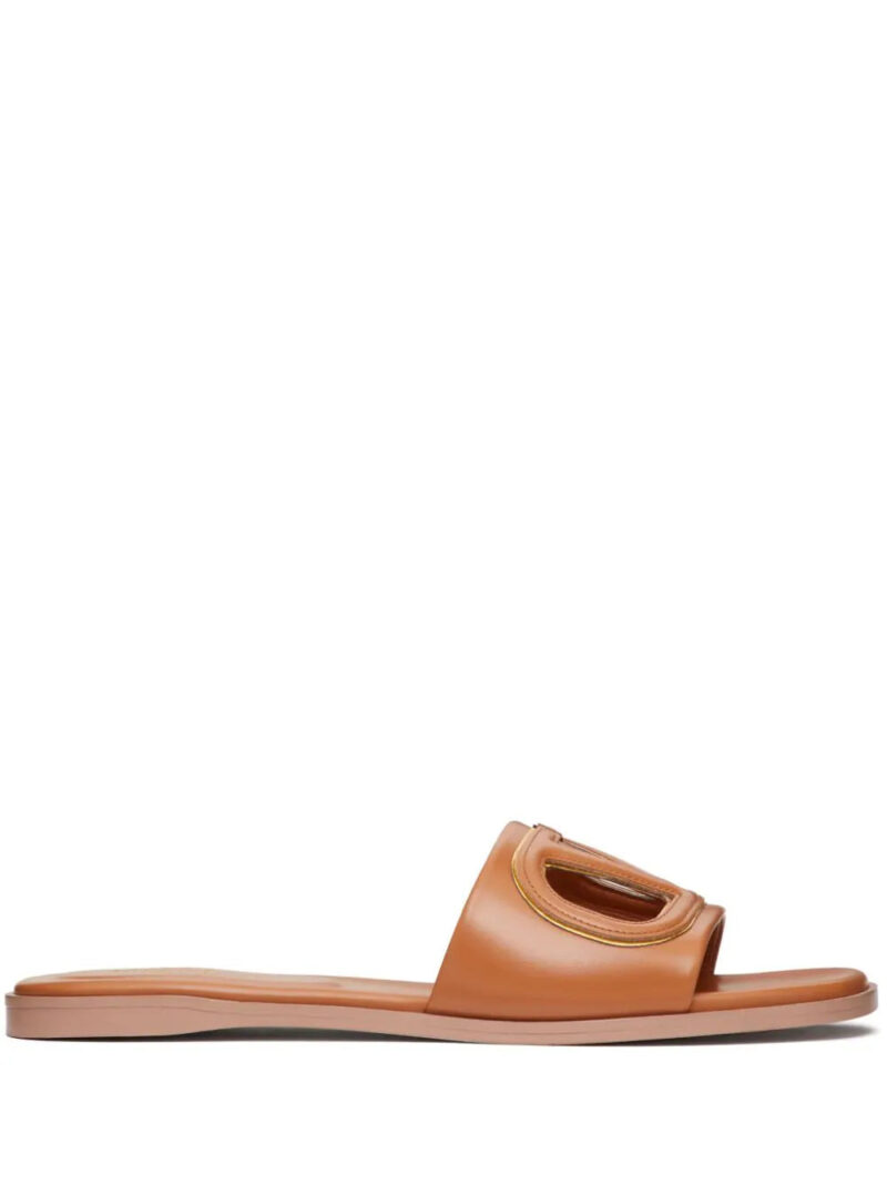 Valentino Garavani  VLogo Signature flat leather sandals