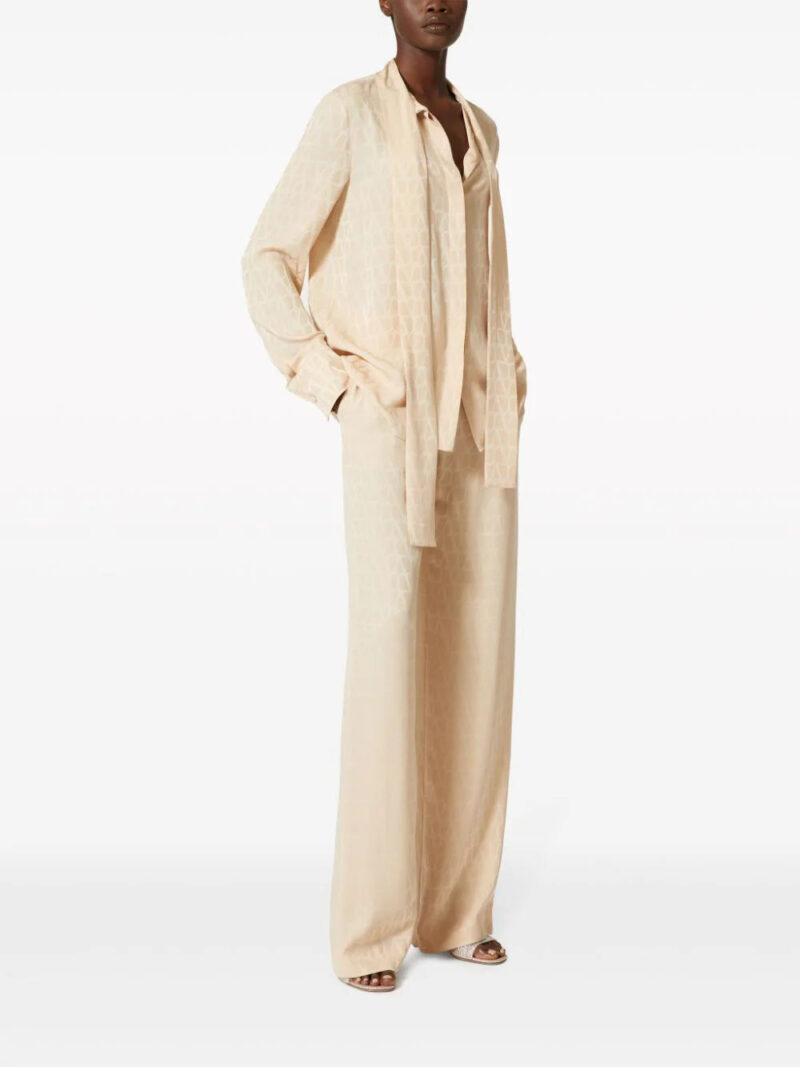 Valentino Garavani Toile Iconographe silk jacquard blouse