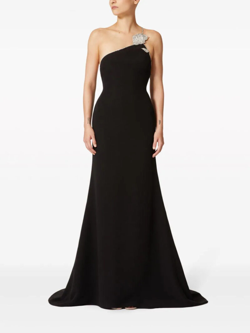 Valentino Garavani  one-shoulder floor-length silk gown