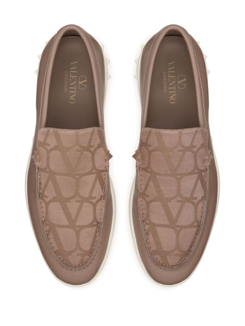 Valentino Garavani  Leisure Flows Toile Iconographe loafers