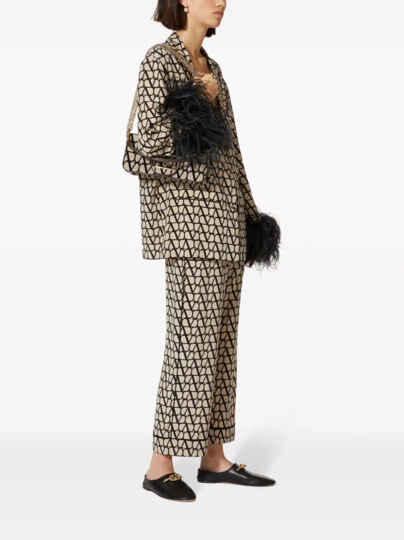 Valentino Garavani  Toile Iconographe crepe-de-chine trousers