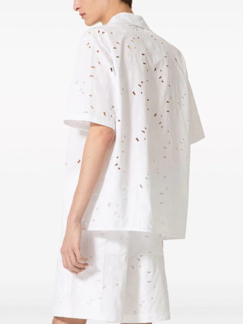 Valentino Garavani  broderie-anglaise bowling shirt