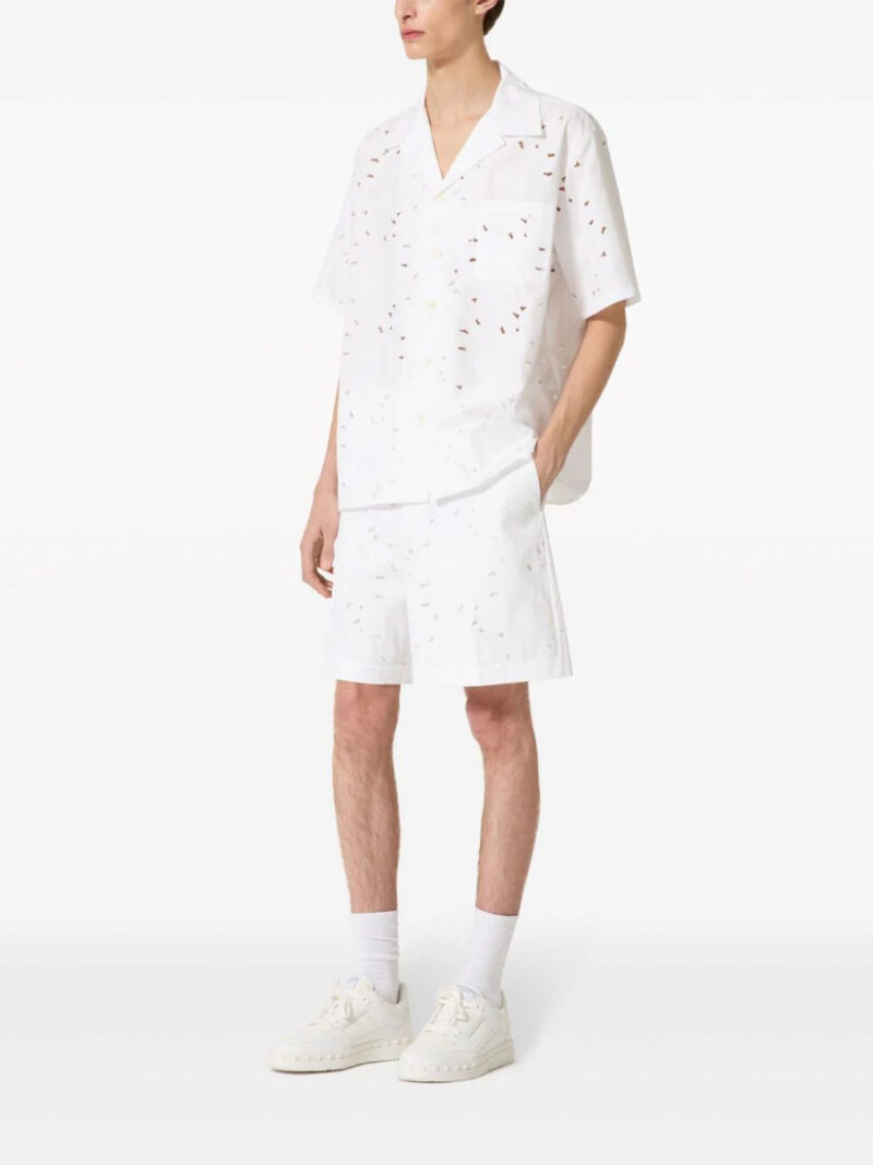 Valentino Garavani  broderie-anglaise bowling shirt