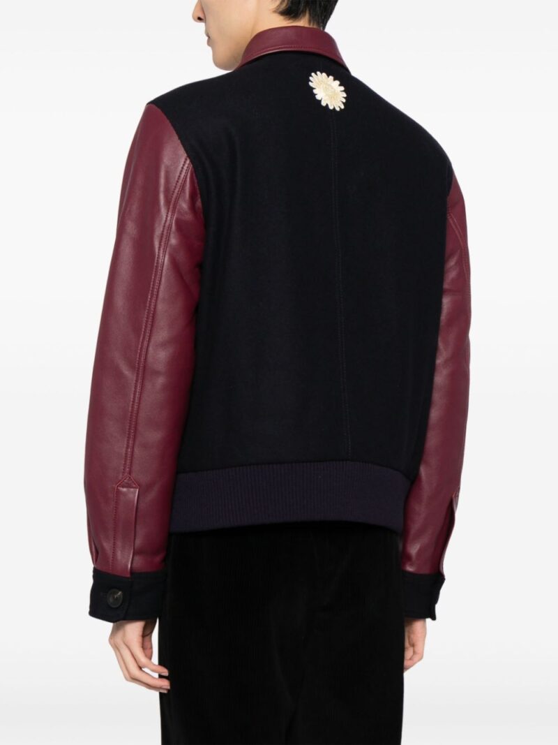 Wales Bonner logo-appliqué varsity jacket
