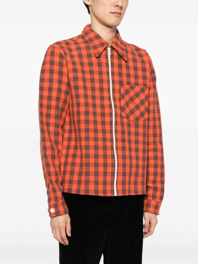 Wales Bonner  check-pattern organic-cotton jakcet