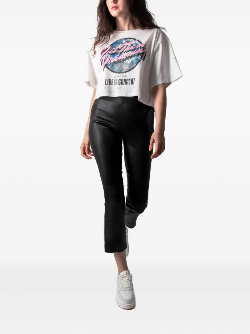 Vince  leather flared trousers