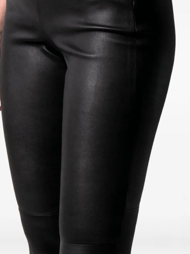 Vince  leather flared trousers