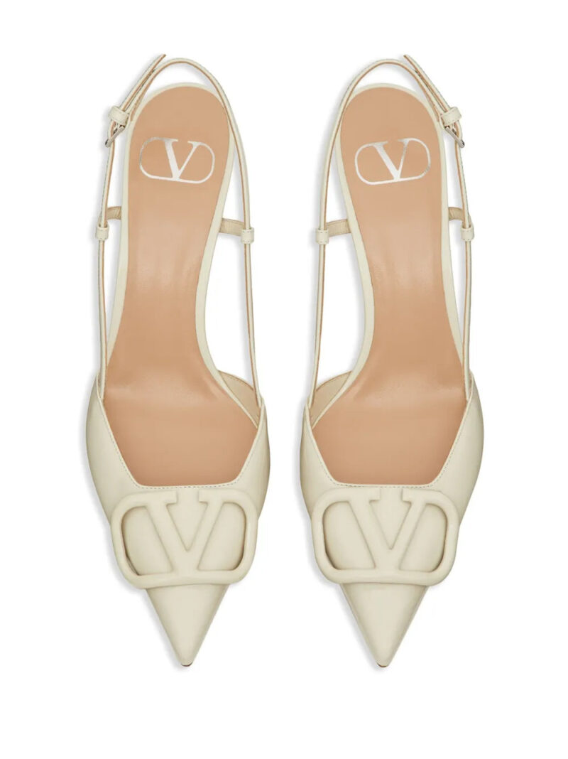Valentino Garavani  80mm VLogo Signature slingback pumps