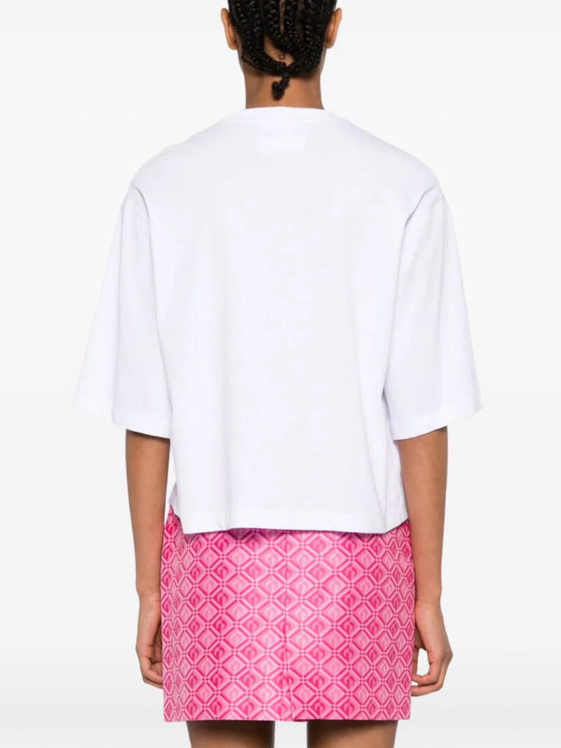 Versace Jeans Couture glittered logo-print cotton T-shirt