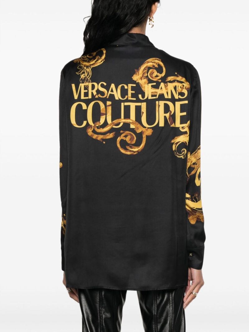 Versace Jeans Couture  Chain Couture-print satin shirt