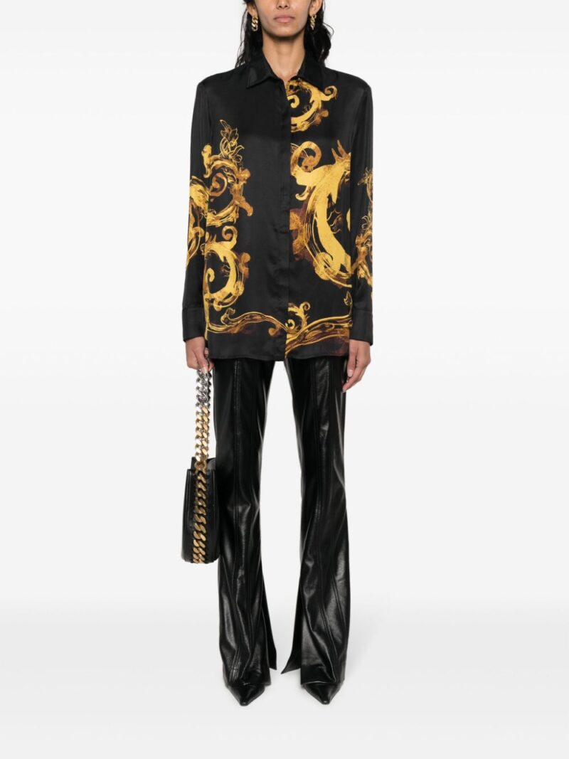 Versace Jeans Couture  Chain Couture-print satin shirt