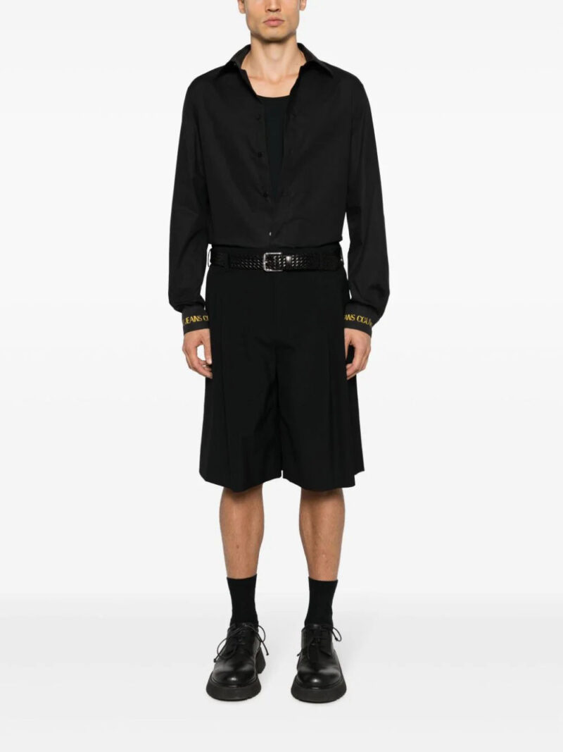 Versace Jeans Couture  logo-embroidered cotton shirt