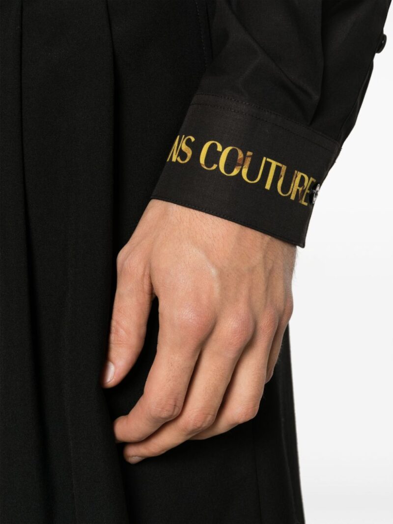 Versace Jeans Couture  logo-embroidered cotton shirt