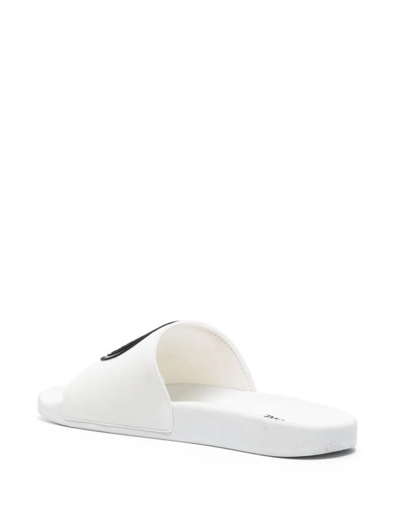 Versace Jeans Couture  V-Emblem moulded-footbed slides